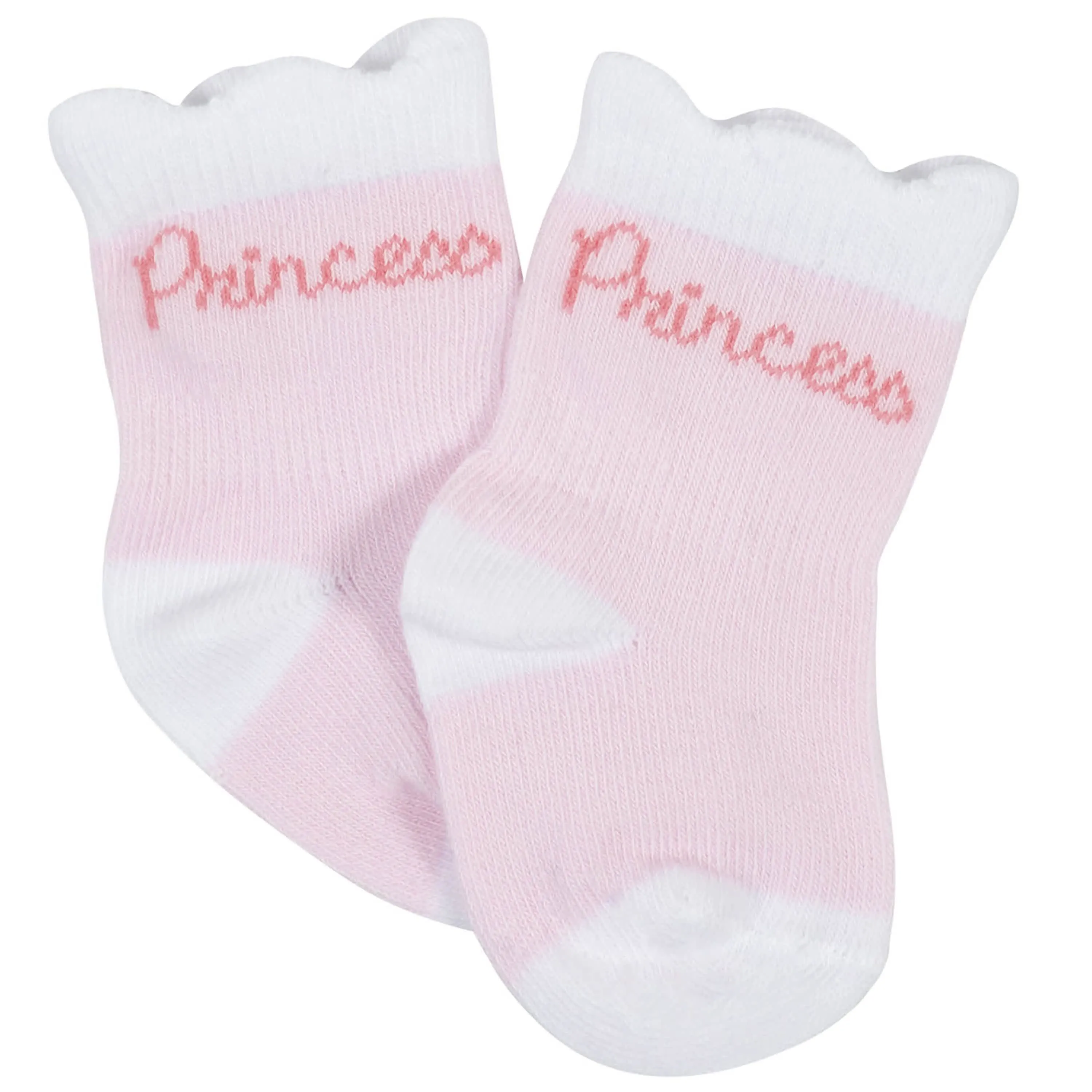 10-Pack Baby Girls Fairy Tale & White Wiggle Proof® Socks