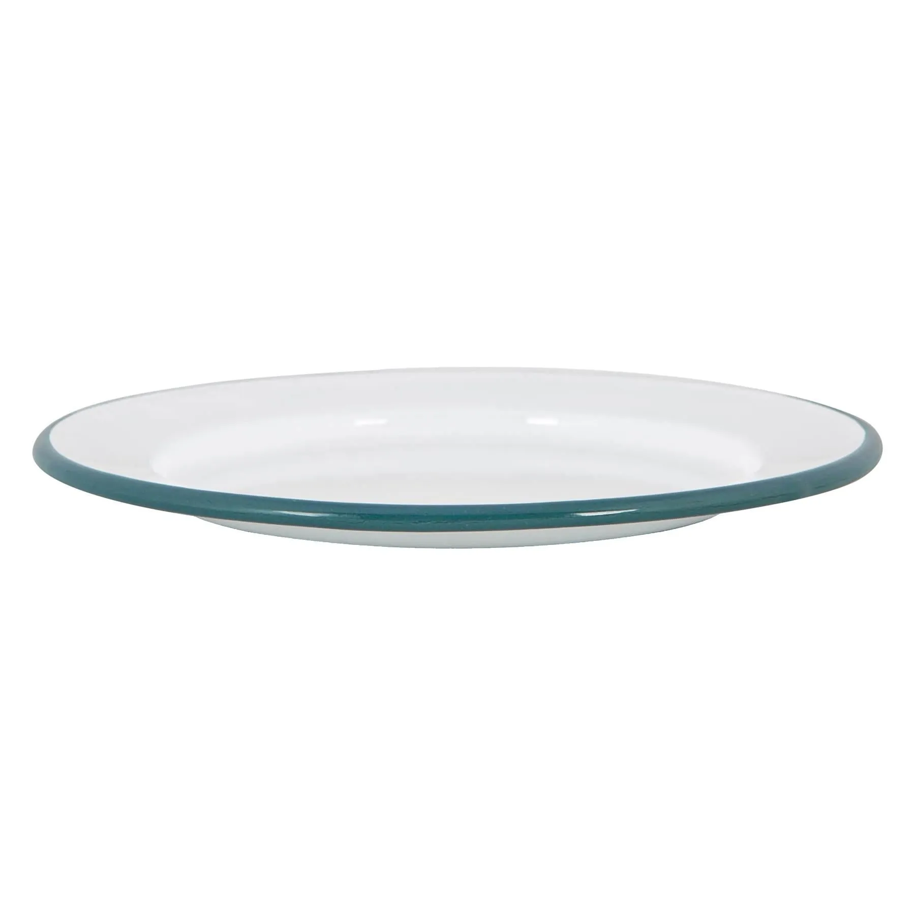 20cm White Enamel Side Plate - By Argon Tableware