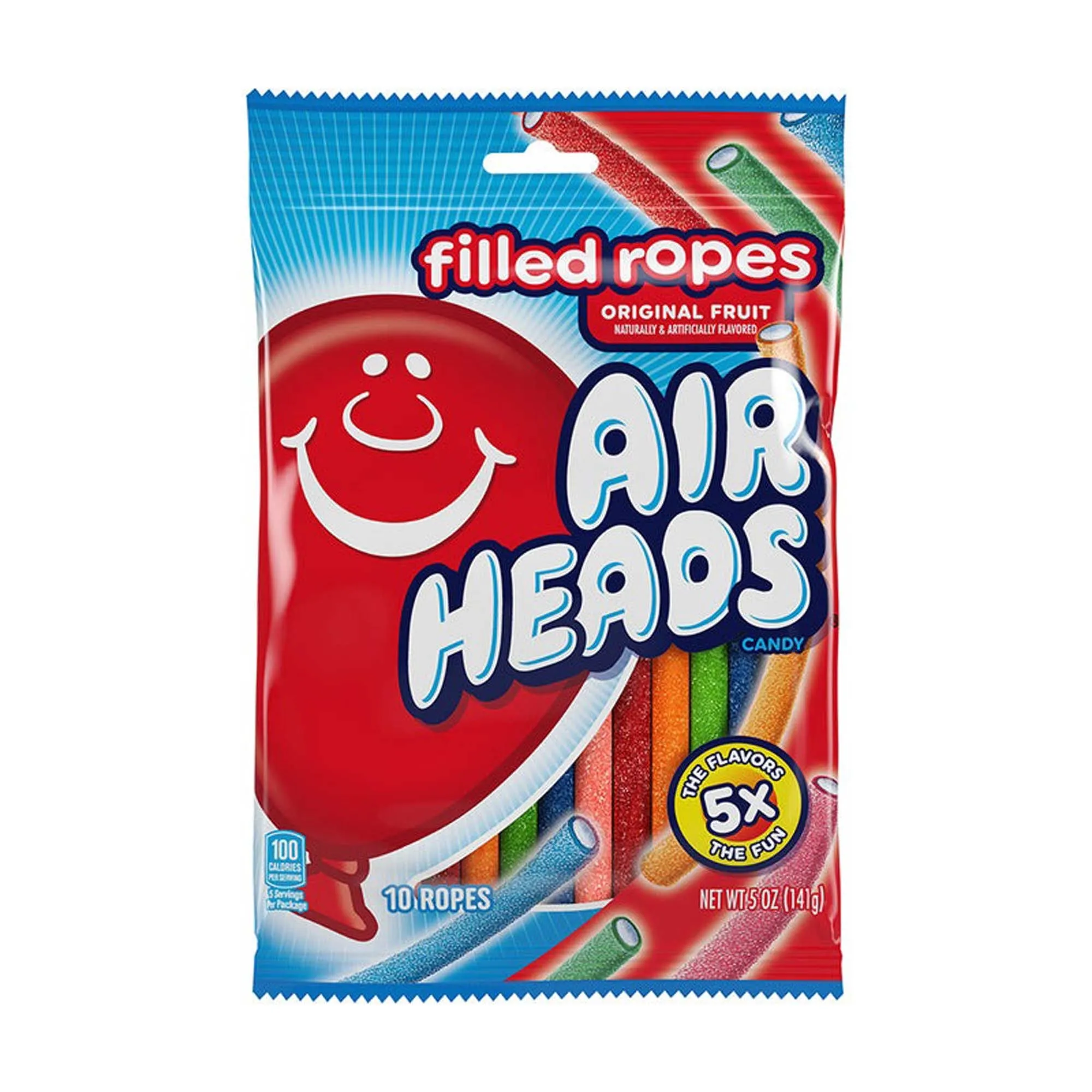 Airheads Filled Ropes Candies, 141g, 10 Count