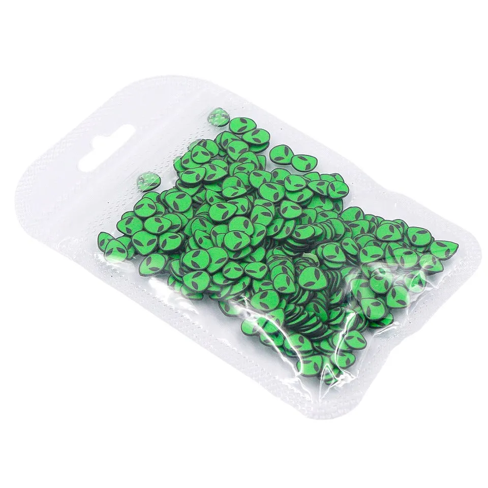 Alien Polymer Clay Slices Sprinkles (3 packs)