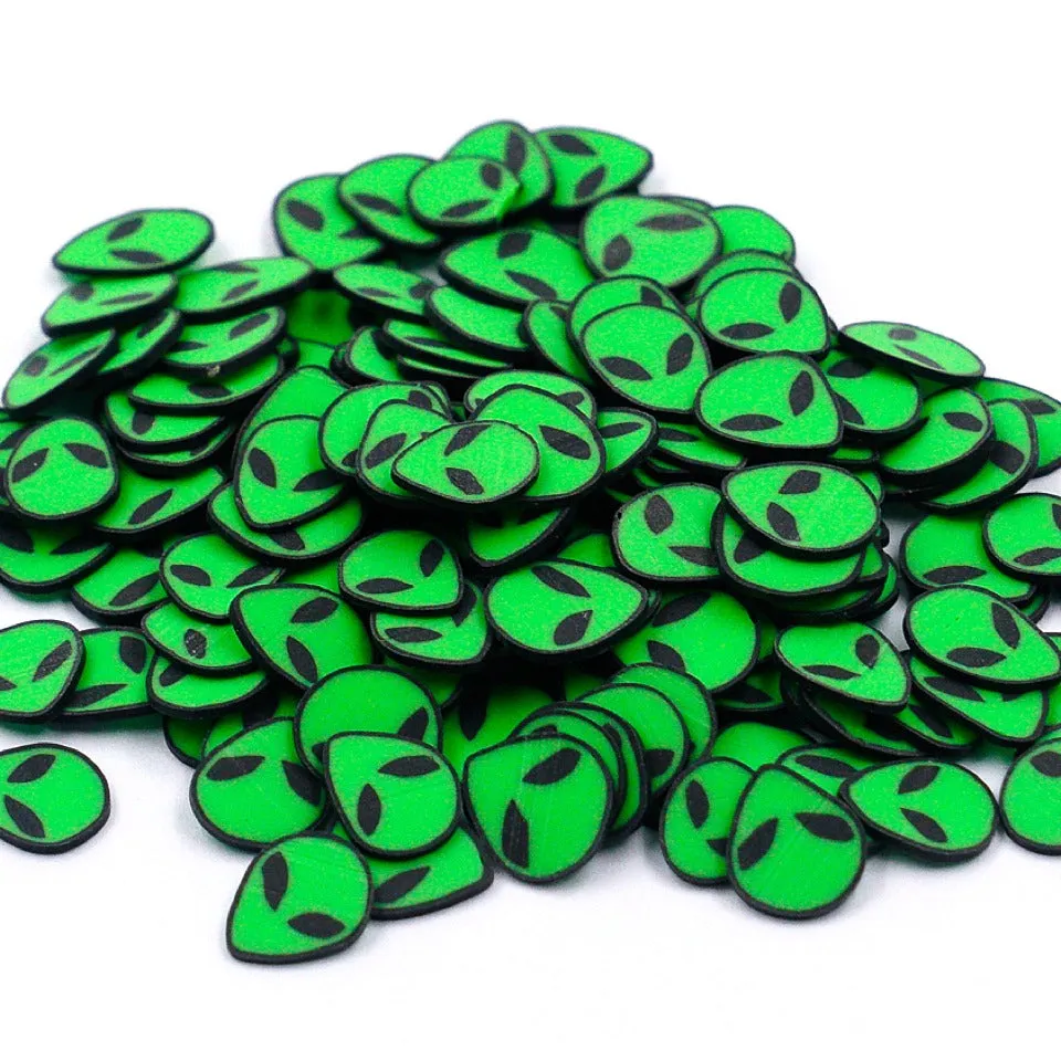 Alien Polymer Clay Slices Sprinkles (3 packs)