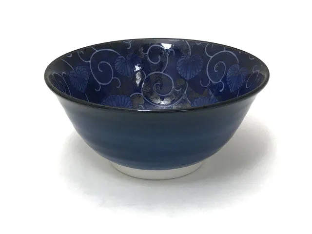 Aoi-Karakusa Blue Vine Design Bowl