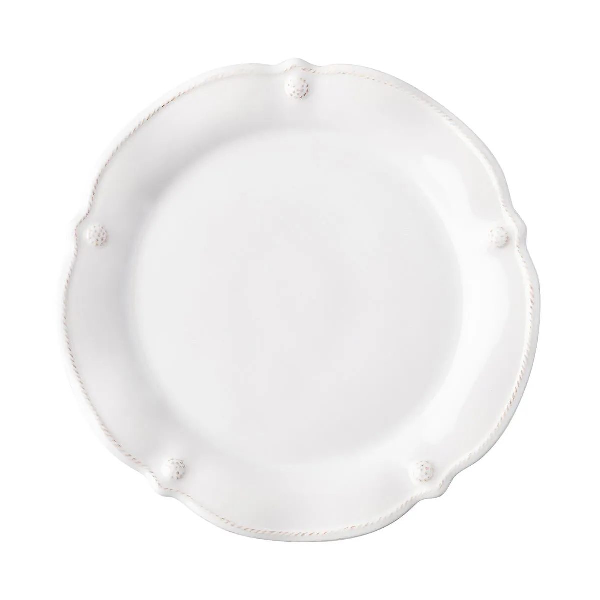 Berry & Thread Flared Dessert/Salad Plate - Whitewash