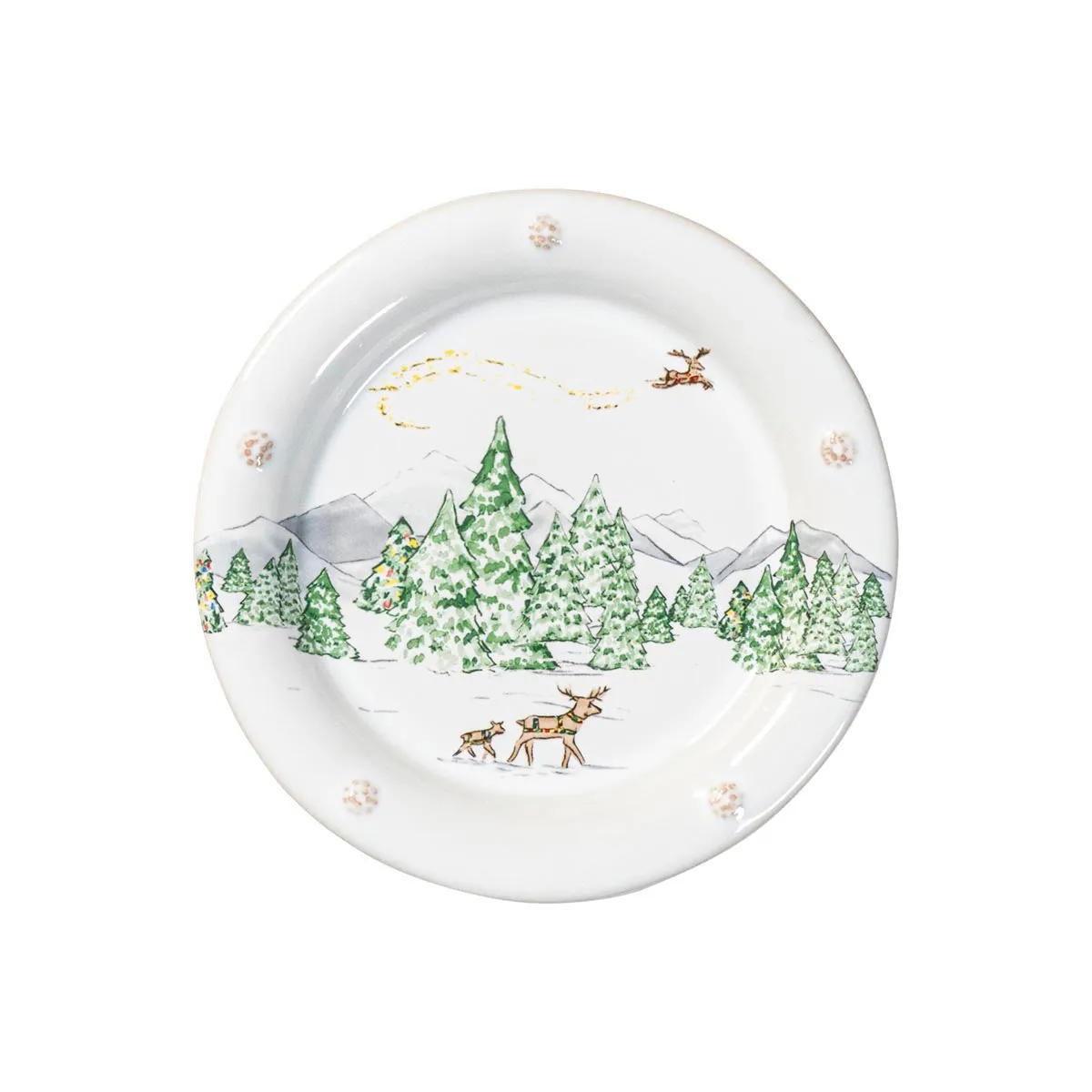 Berry & Thread North Pole Side/Cocktail Plate Assorted Set/4