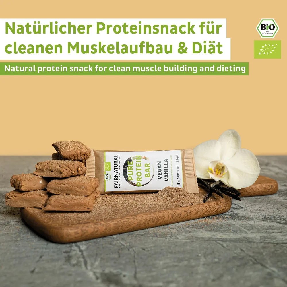 Bio Proteinriegel Vegan Vanille ohne Soja