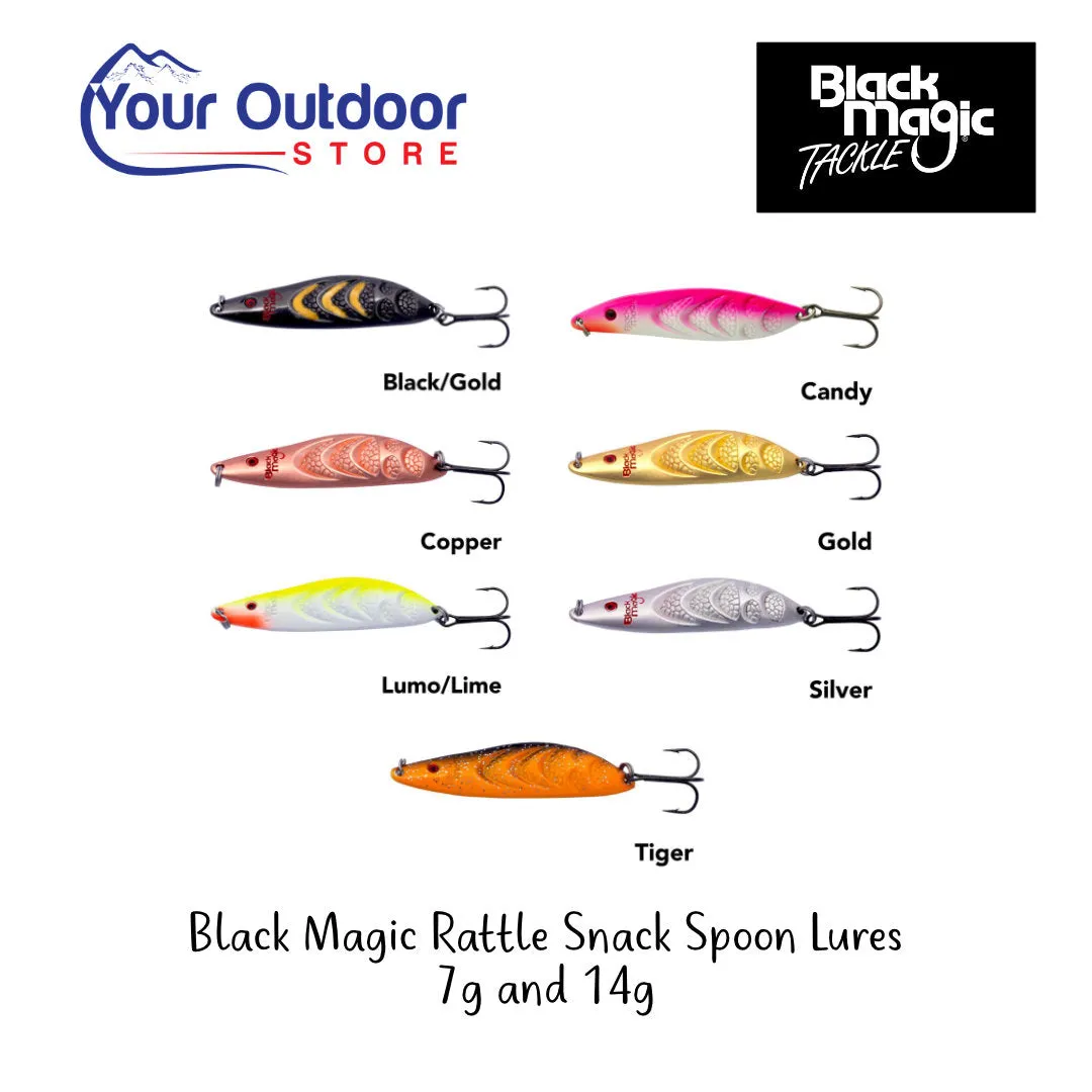 Black Magic Rattle Snack Spoon Lure