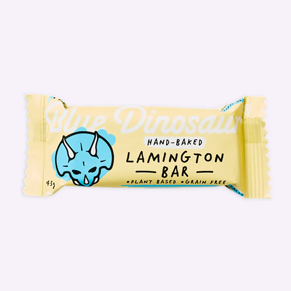 Blue Dinosaur Snack Bar - Lamington - 45g