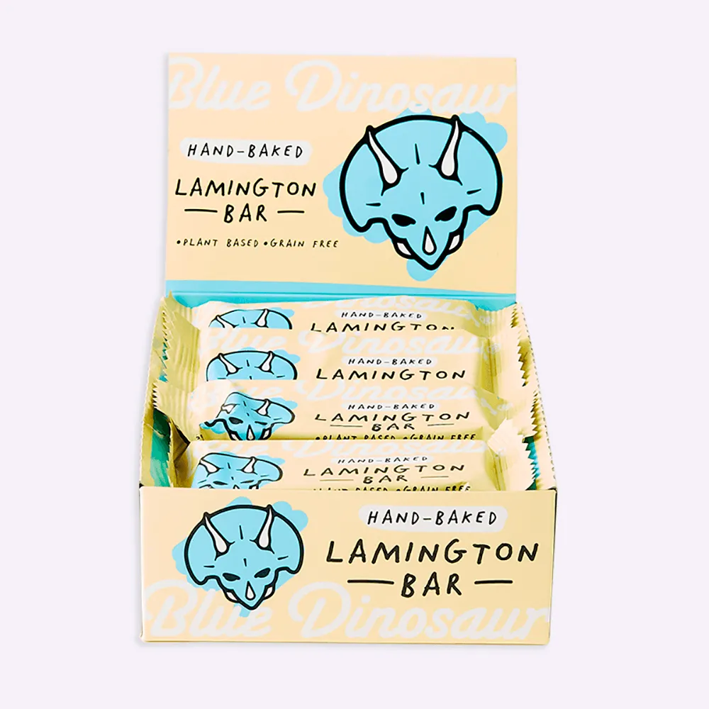 Blue Dinosaur Snack Bar - Lamington - 45g