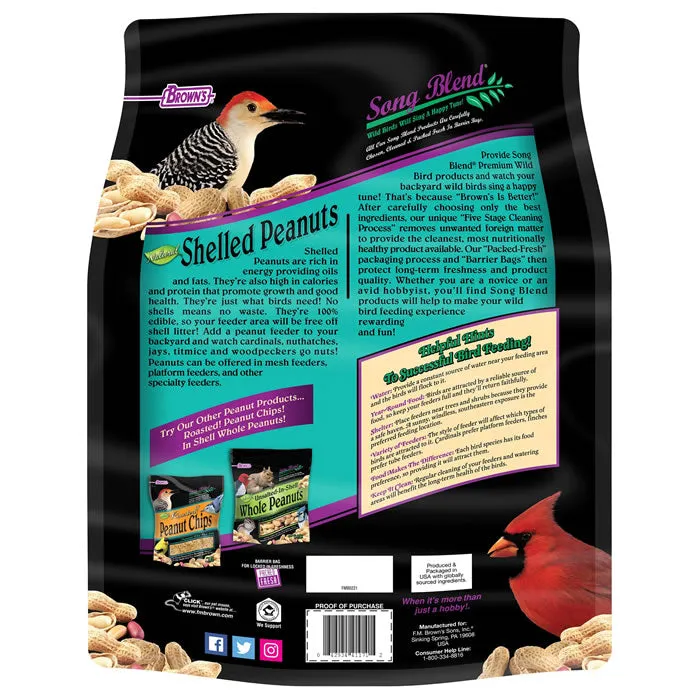 Brown's Shelled Peanuts Wild Bird Seed, 8-lb bag