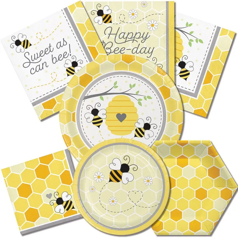 Bumble Bee Party Beverage Napkins