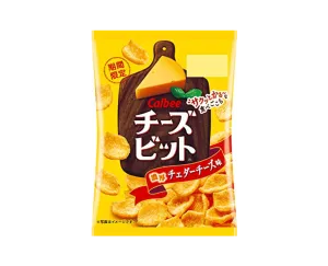 Calbee Cheese Bit Snacks: Cheddar Cheese Flavor