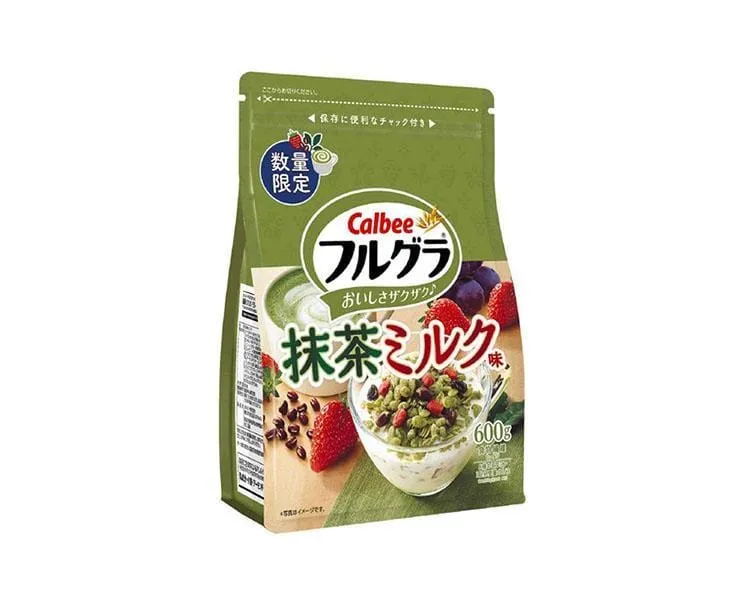 Calbee Full Granola Matcha Milk Cereal