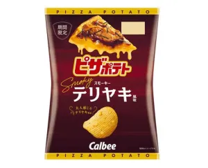 Calbee Pizza Potato Chips: Smoky Teriyaki