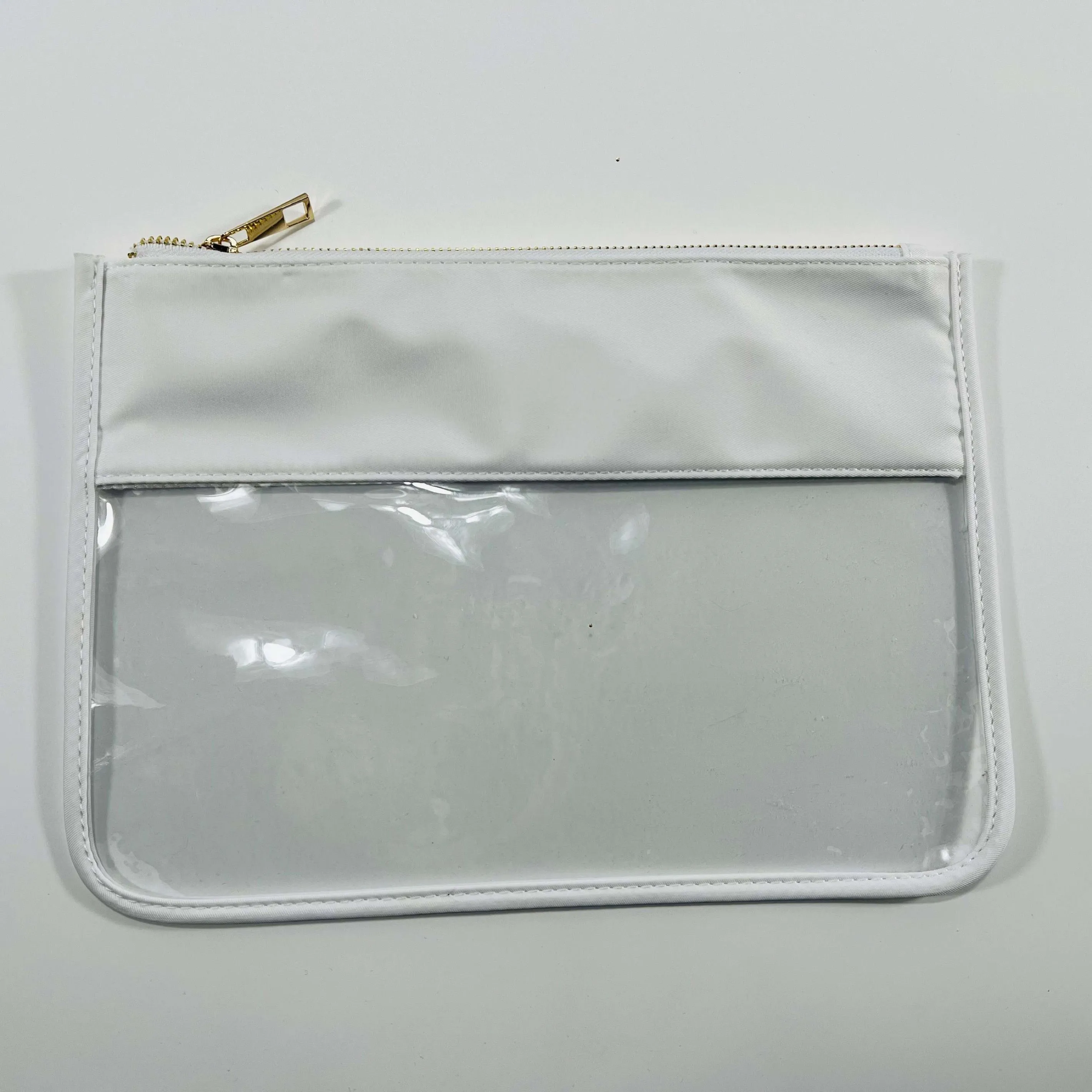 Clear Pouch With Zipper Top - Assorted Colors