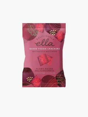 Deliciously Ella Beetroot And Multiseed Baked Veggie Crackers