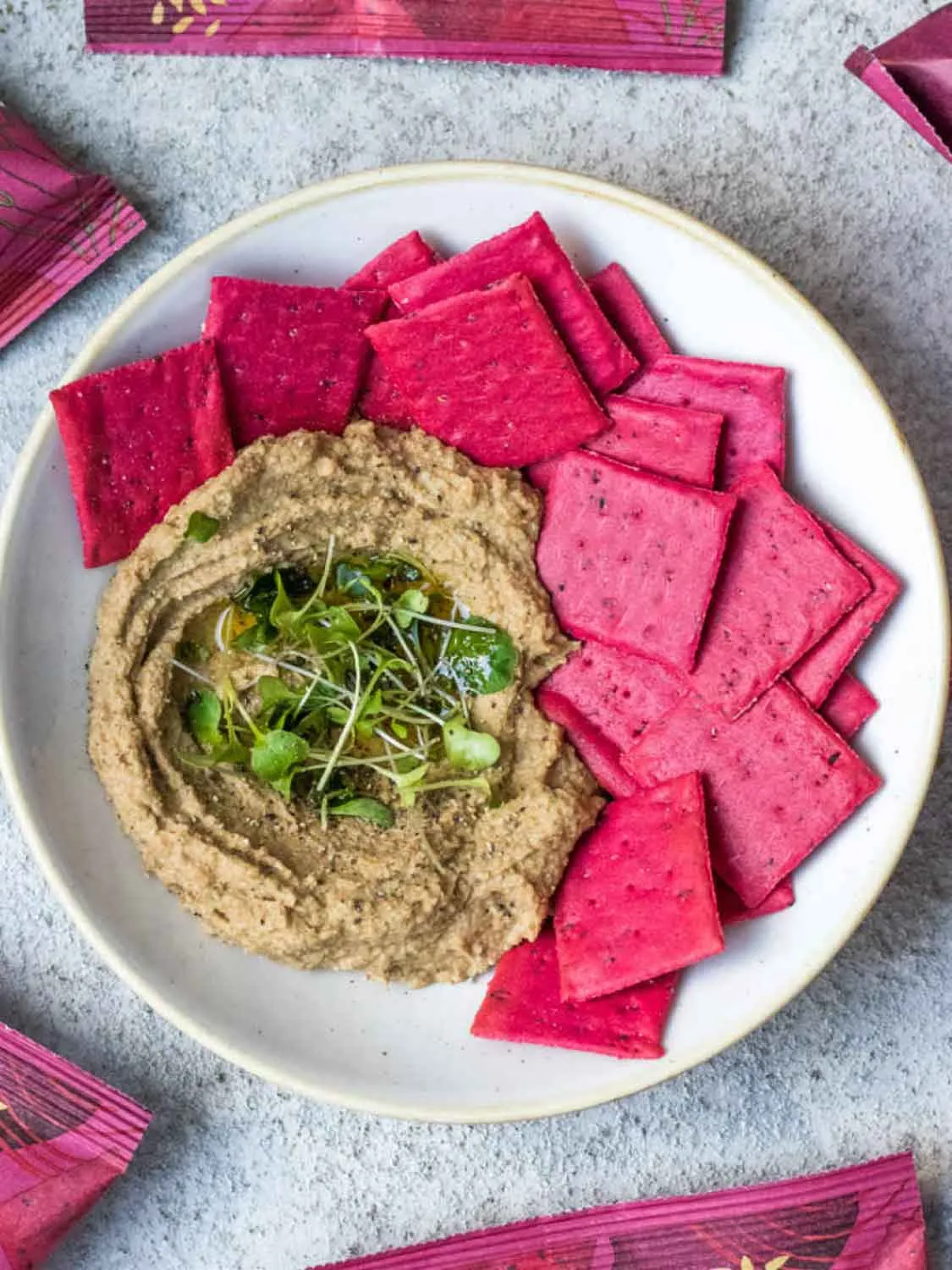 Deliciously Ella Beetroot And Multiseed Baked Veggie Crackers