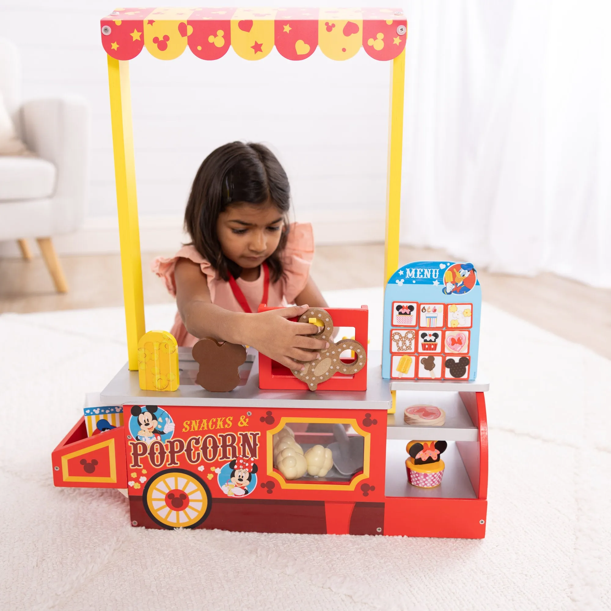 Disney Snacks & Popcorn Wooden Food Counter