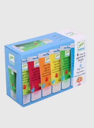 Djeco Set of 6 Finger Paint Tubes