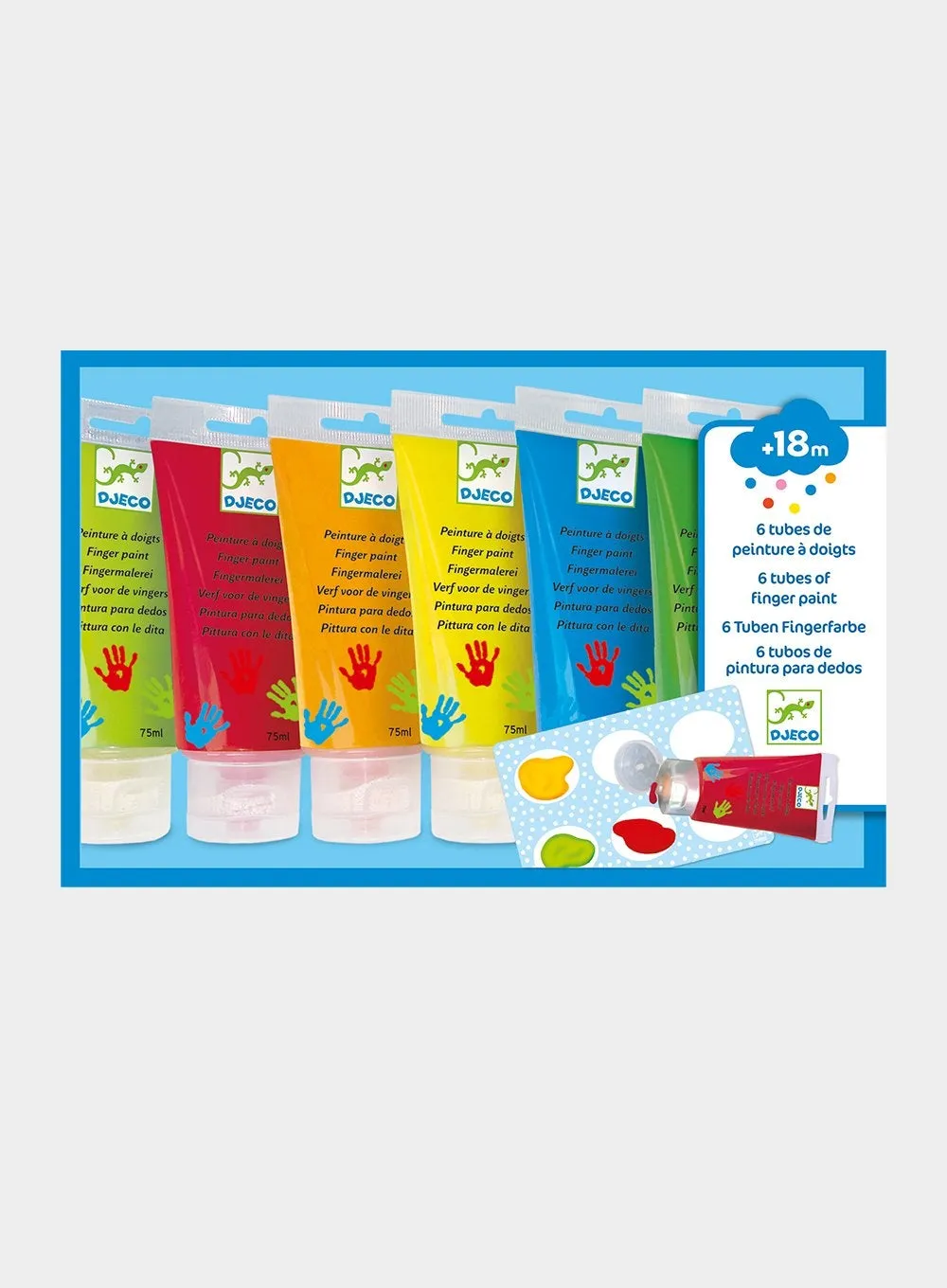 Djeco Set of 6 Finger Paint Tubes