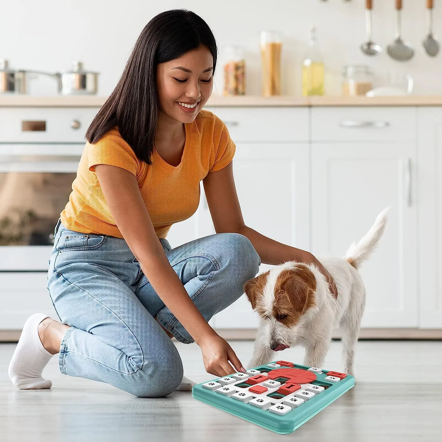 Dog Puzzle Toy (Grass Color)