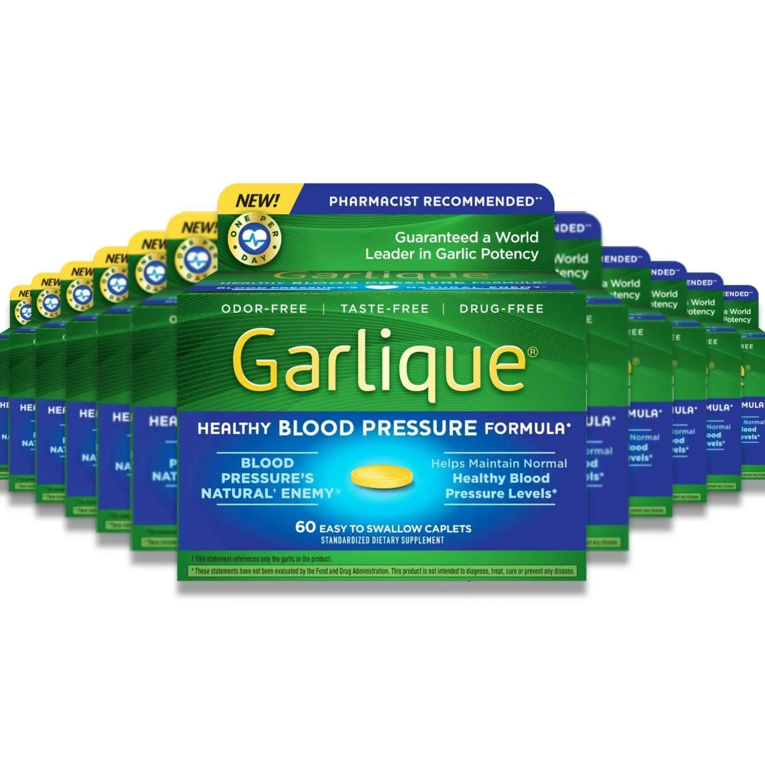 Garlique - Healthy Blood Pressure Formula Tablets 60 Ct - 24 Pack