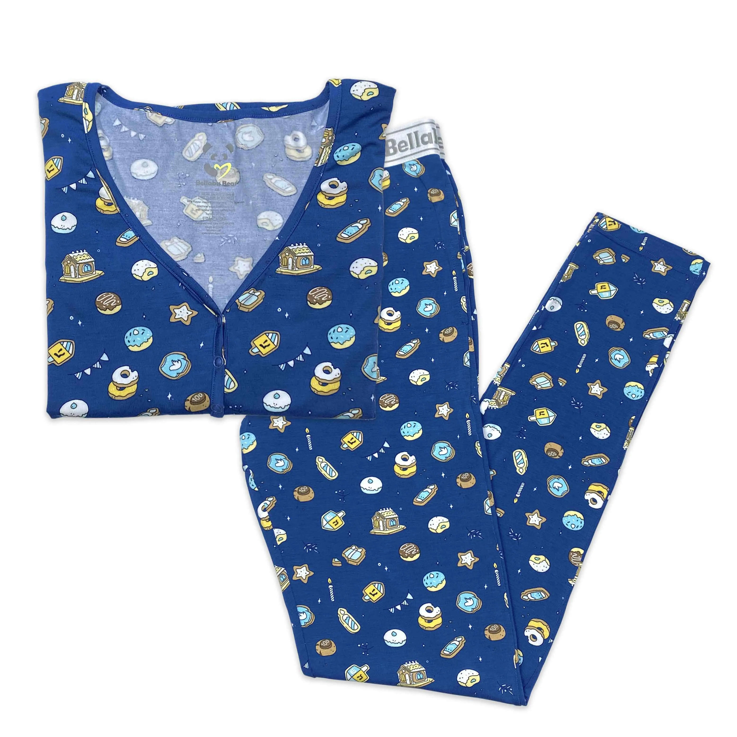 Hanukkah Cookies Bamboo Women's Pajama Set