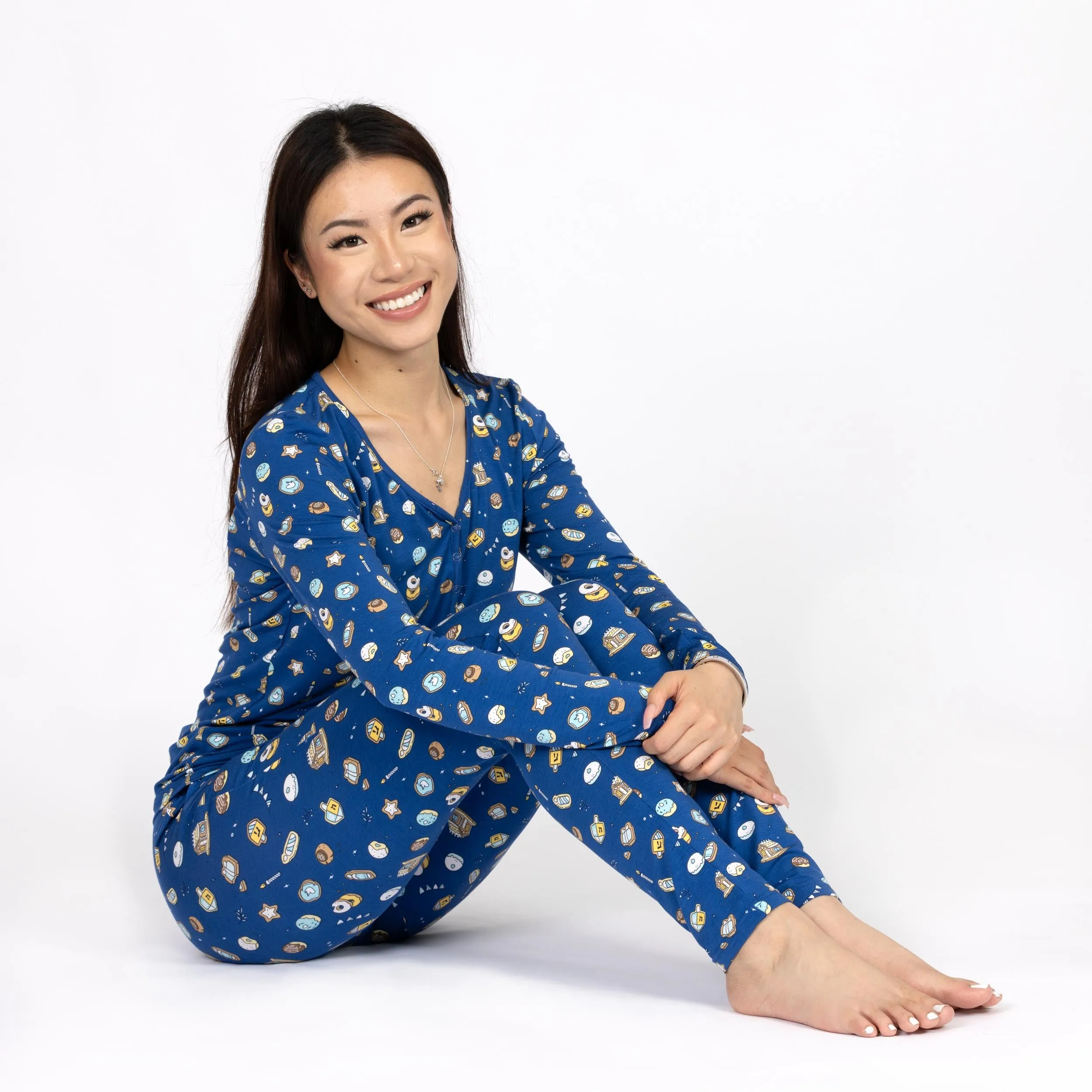 Hanukkah Cookies Bamboo Women's Pajama Set