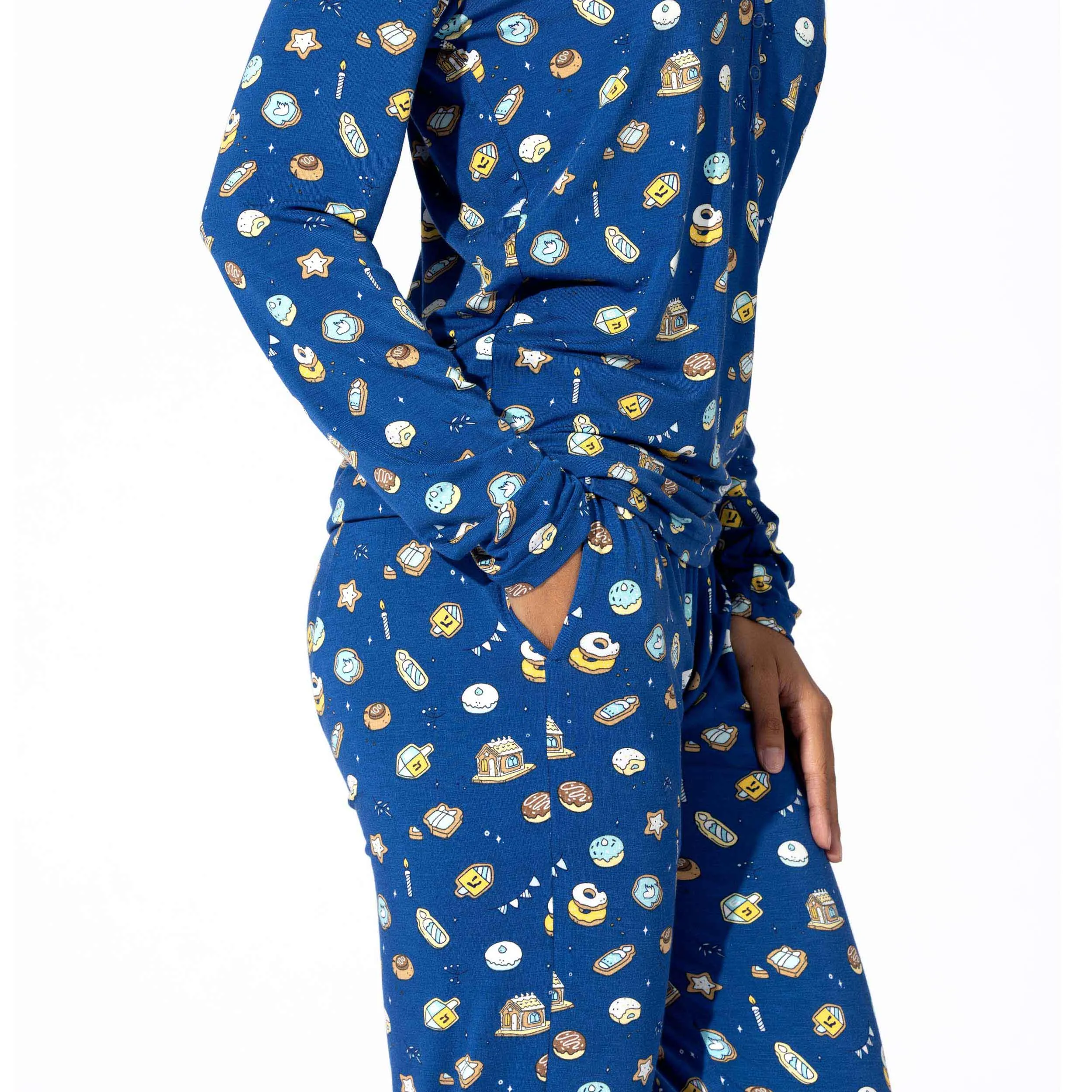 Hanukkah Cookies Bamboo Women's Pajama Set