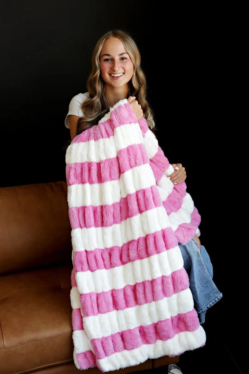 Hugs Bubble Gum Blanket