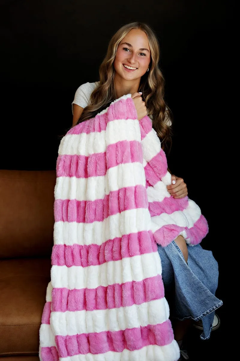 Hugs Bubble Gum Blanket