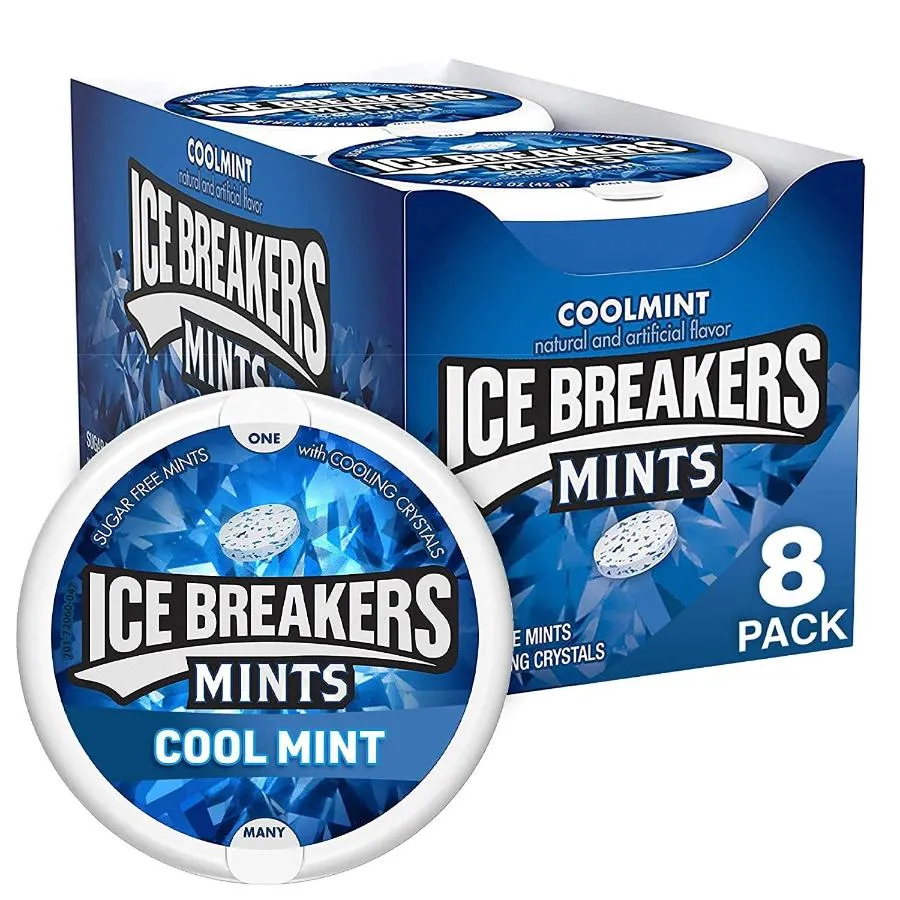 Ice Breakers Sugar Free Mints, Cool Mint  8 Ct