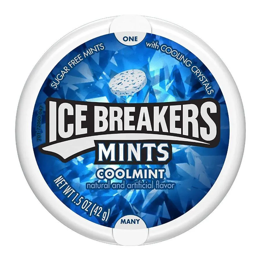 Ice Breakers Sugar Free Mints, Cool Mint  8 Ct