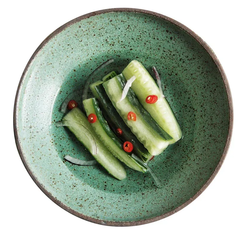 Japanese  Green Ceramic Dinner Set