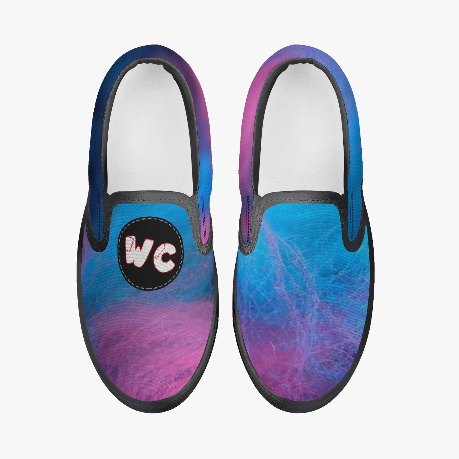 Kids' wacky cotton candy Slip-On Shoes - Black