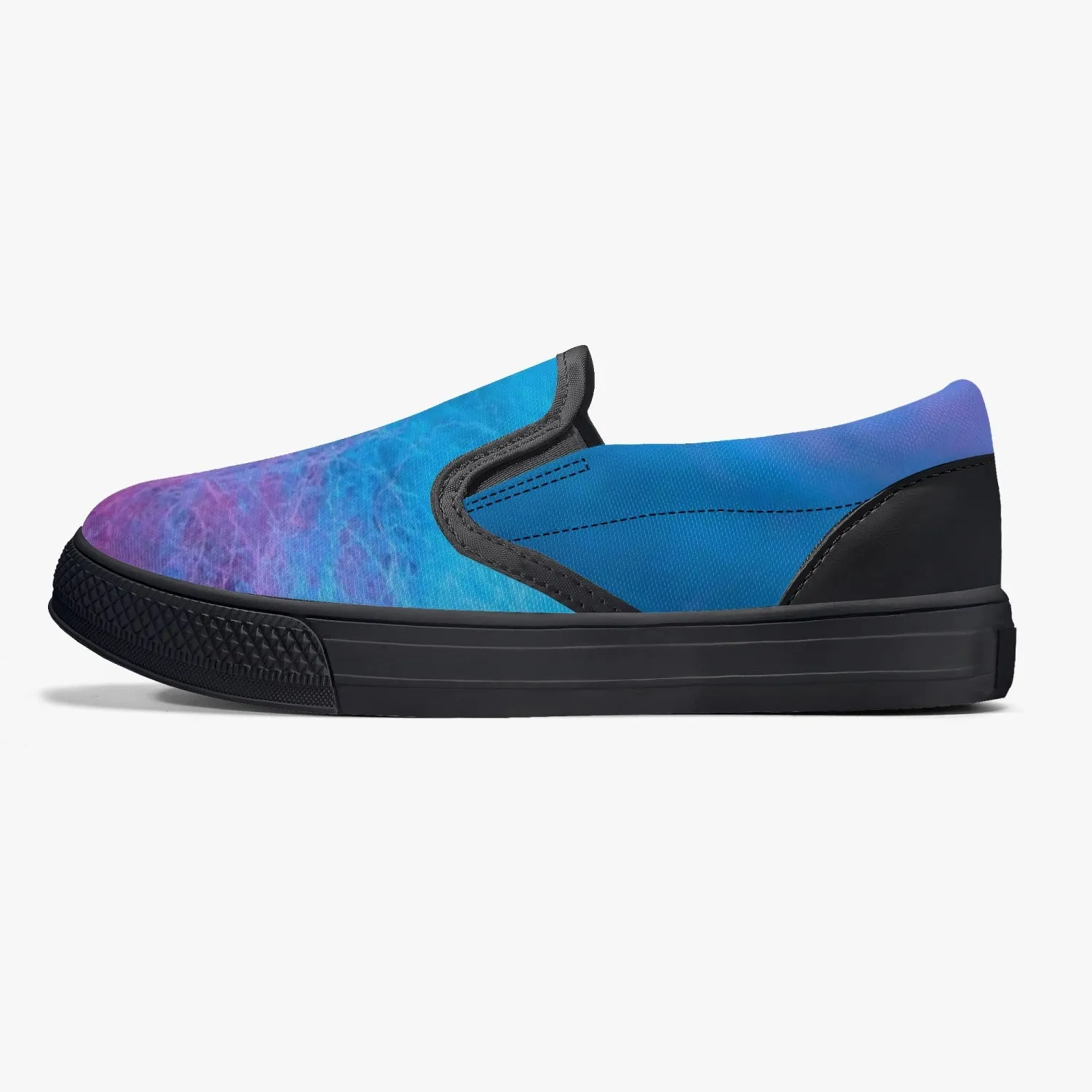 Kids' wacky cotton candy Slip-On Shoes - Black