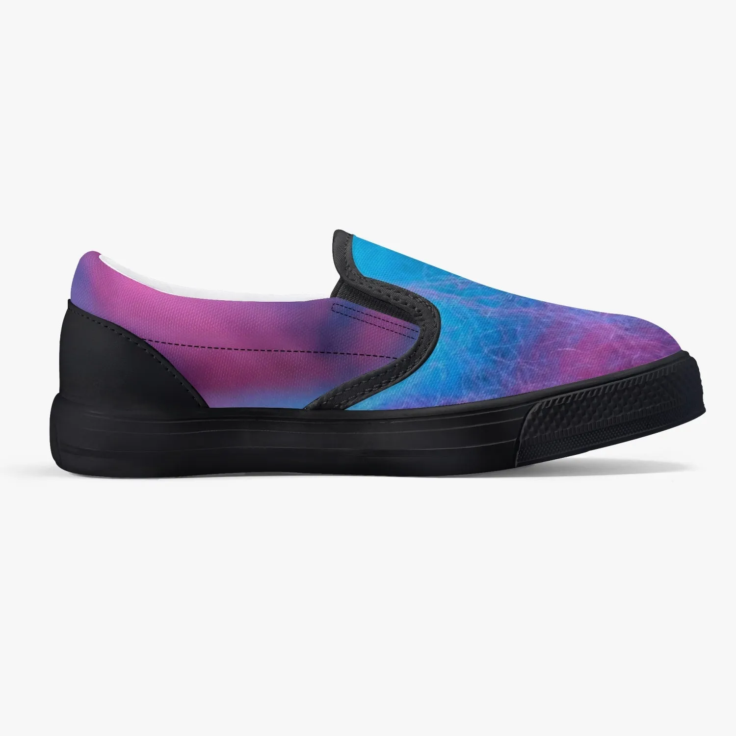 Kids' wacky cotton candy Slip-On Shoes - Black