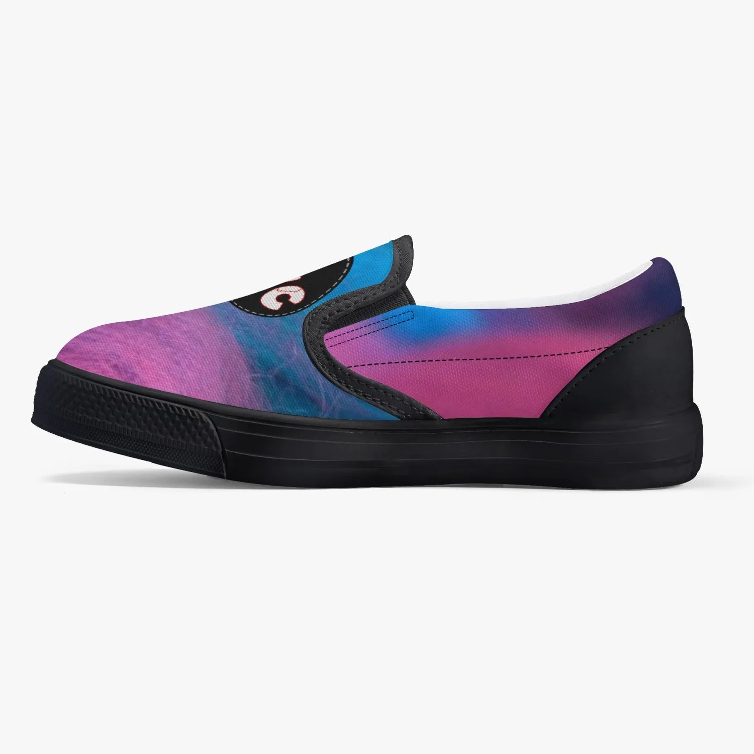 Kids' wacky cotton candy Slip-On Shoes - Black