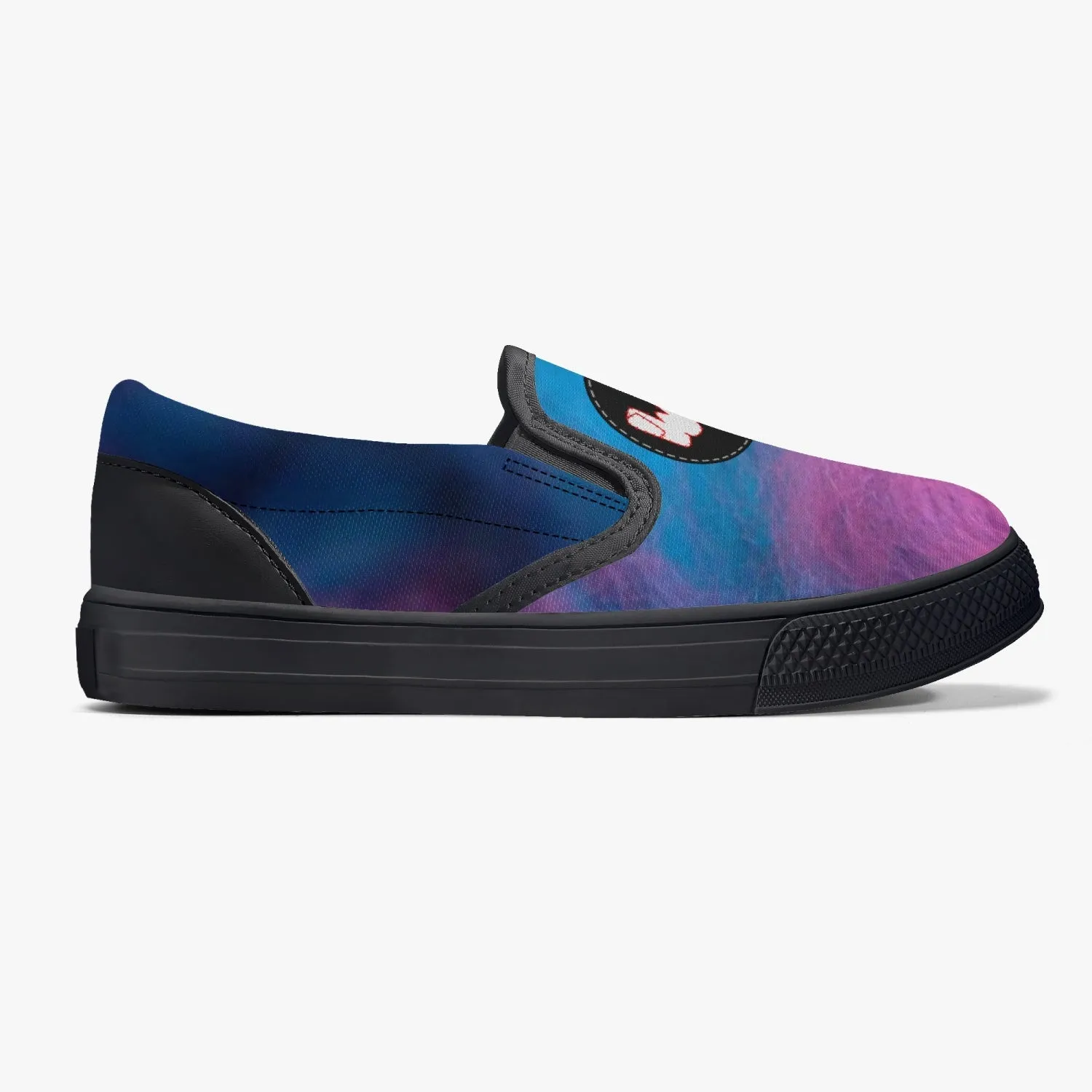 Kids' wacky cotton candy Slip-On Shoes - Black