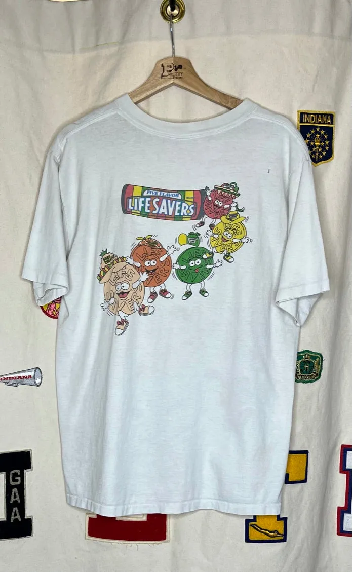 LifeSavers Candy Cartoon T-Shirt: L