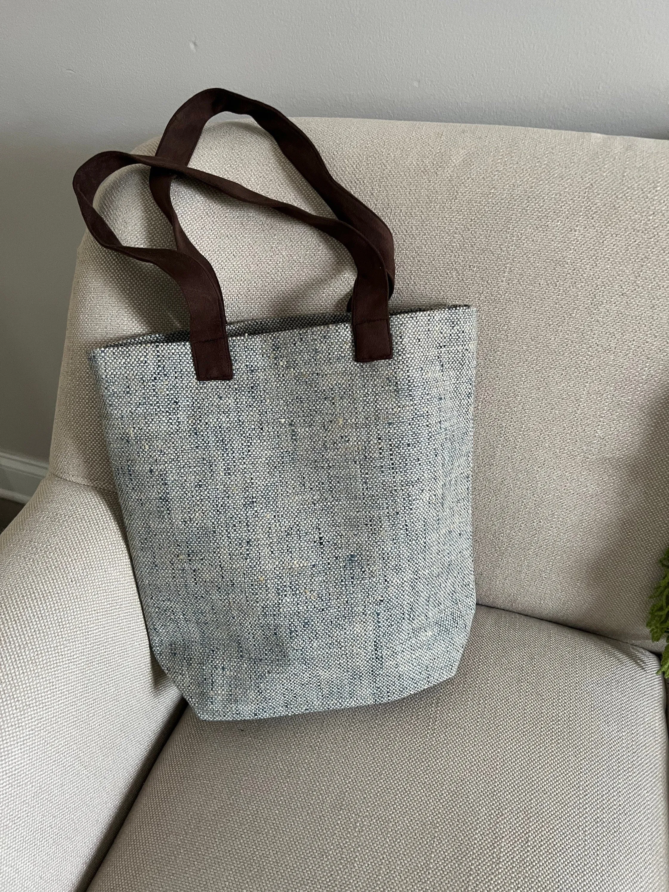 Linen tote bag for her, Linen shoulder bag for shopping, Linen reusable bag, Linen Utility bag, Diaper bag, Gift for her