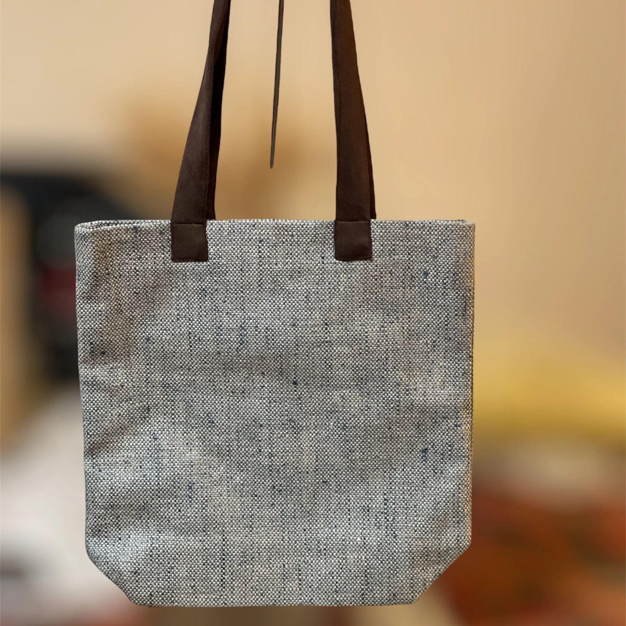 Linen tote bag for her, Linen shoulder bag for shopping, Linen reusable bag, Linen Utility bag, Diaper bag, Gift for her