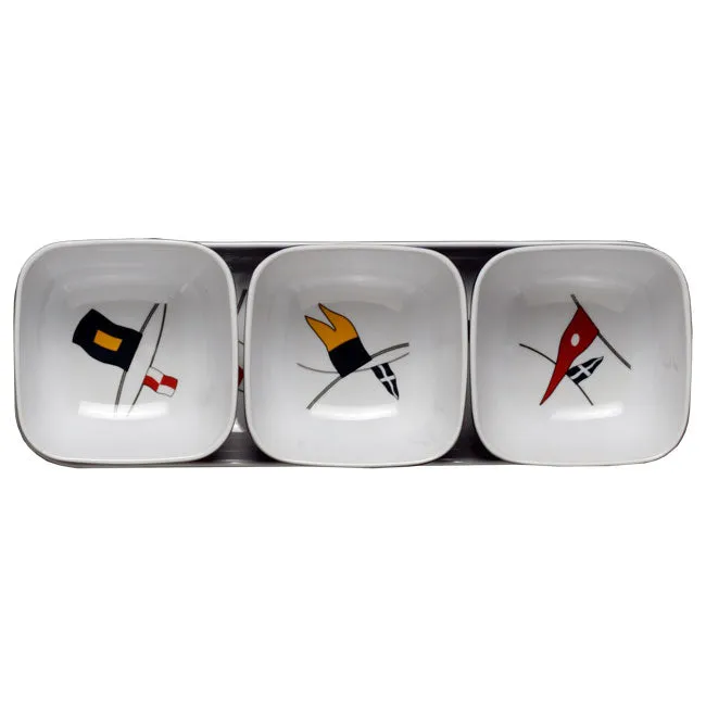 Marine Business MELAMINE SNACK SET REGATA, 4 PCS