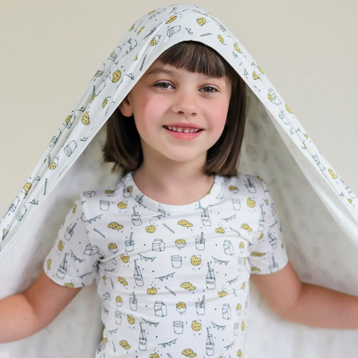 Milk & Cookies Original Bamboo Kids Pajama Short Set