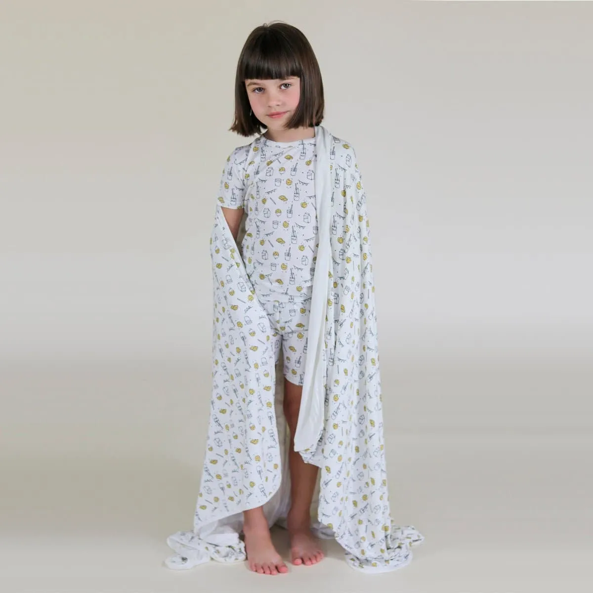 Milk & Cookies Original Bamboo Kids Pajama Short Set