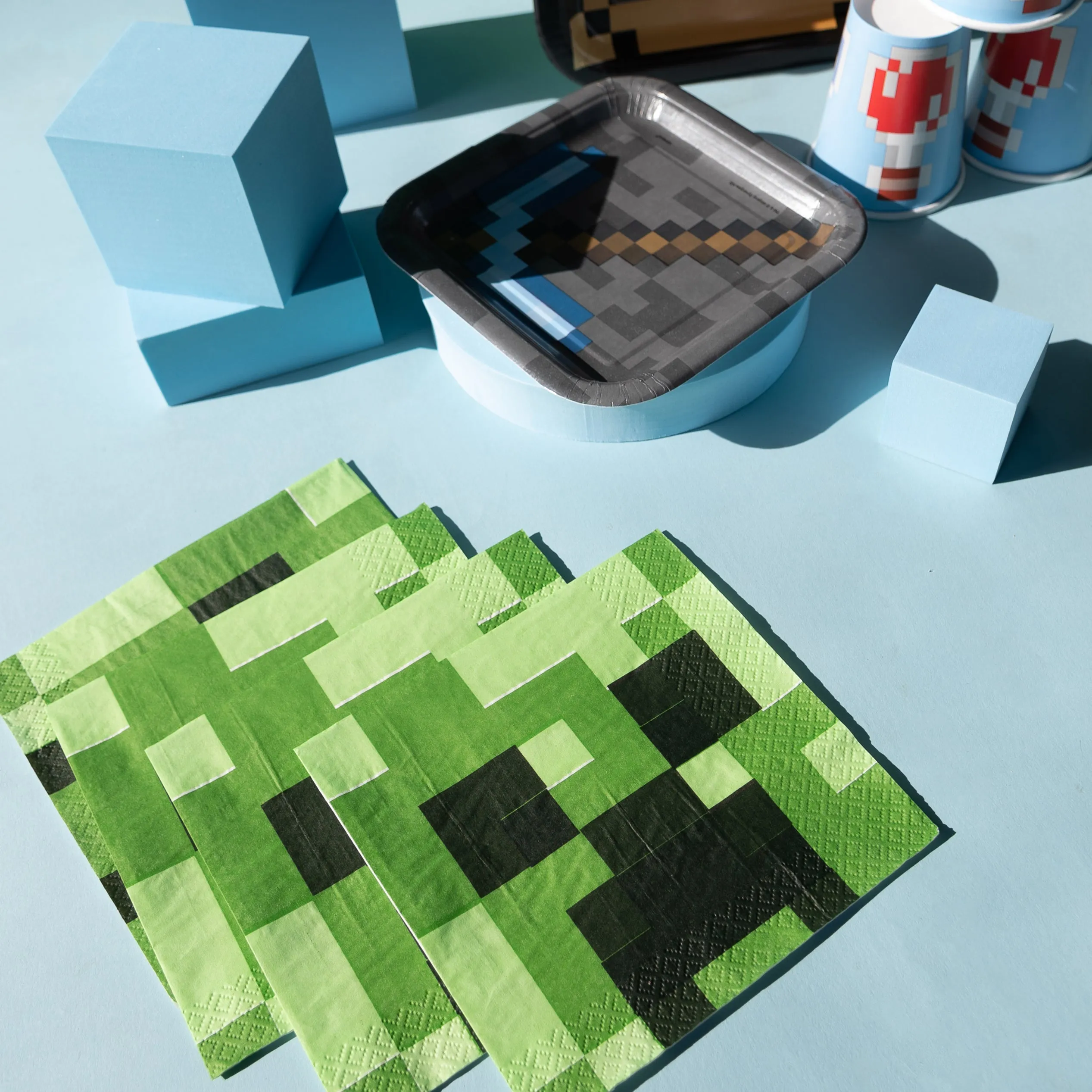 Minecraft Party Supply Bundle for 16 Guests