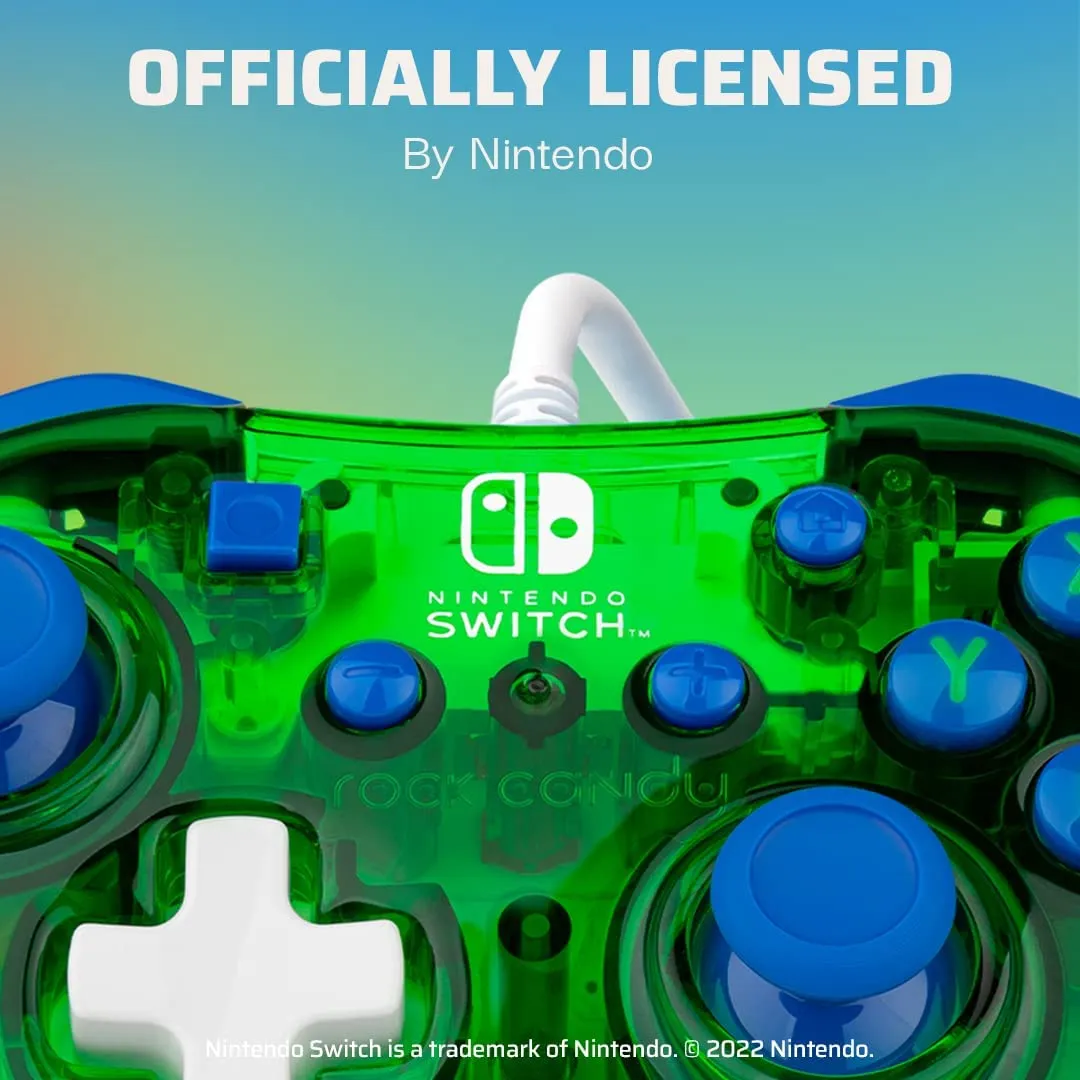 Rock Candy Nintendo Switch Wired Controller - Luigi