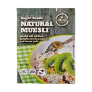 Serious Cereal Super Seeds Natural Muesli 55gm x 48