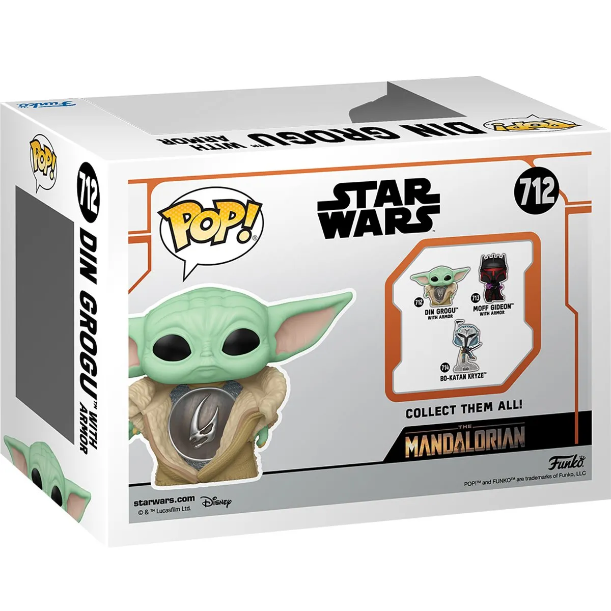 Star Wars: The Mandalorian Grogu (Armor) Funko Pop! Vinyl Figure #712