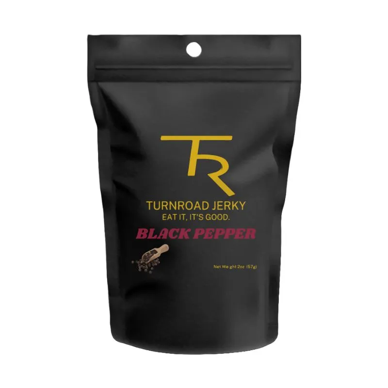 TurnRoad Beef Jerky - Black Pepper