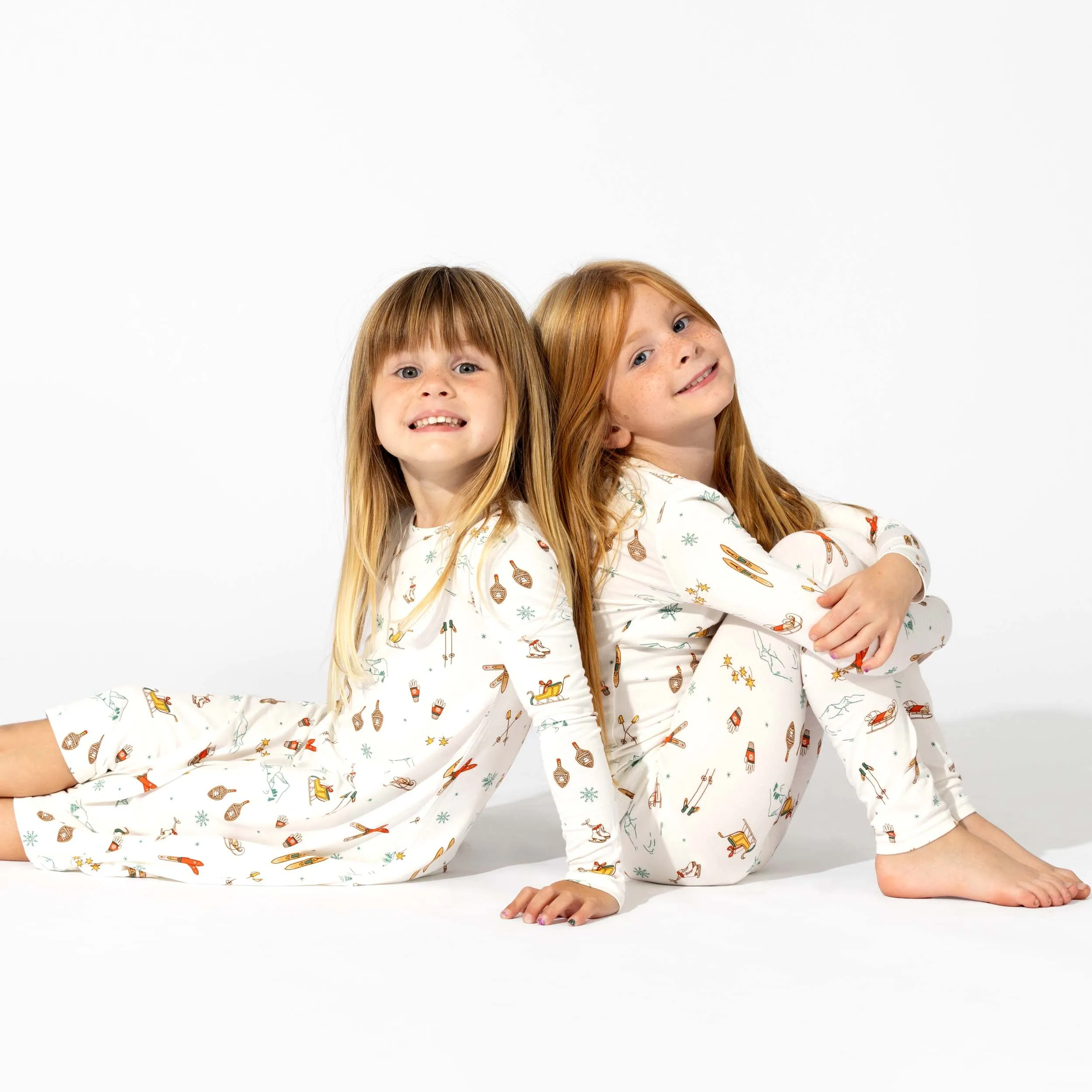 Vintage Holiday Bamboo Kids Pajamas